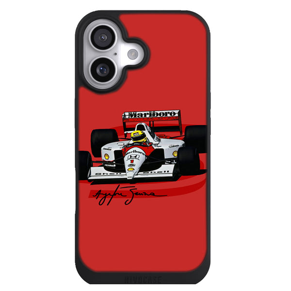 Coque iPhone 17 Vehicules ayrton senna formule 1 king - MaCoquePerso