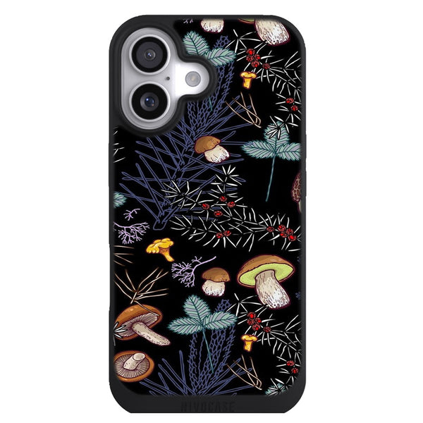 Coque iPhone 17 Aesthetic champignons des bois sauvages sombres - MaCoquePerso