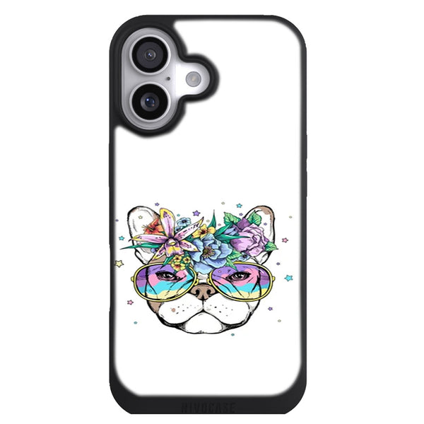 Coque iPhone 17 Bulldog cute cartoon french bulldog head - MaCoquePerso