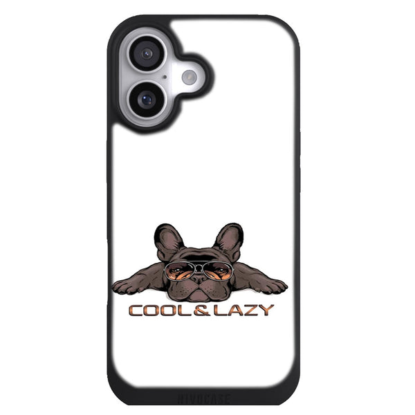 Coque iPhone 17 Bulldog cute french bulldog sunglasses - MaCoquePerso