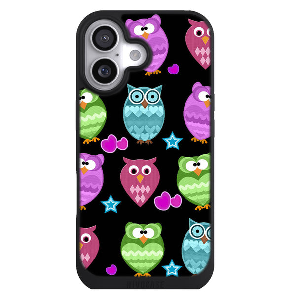 Coque iPhone 17 Aesthetic funky owls - MaCoquePerso