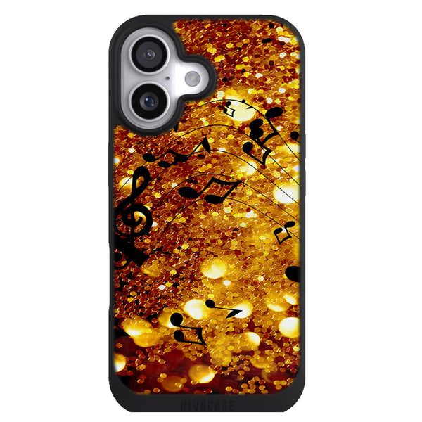 Coque iPhone 17 Aesthetic golden music - MaCoquePerso