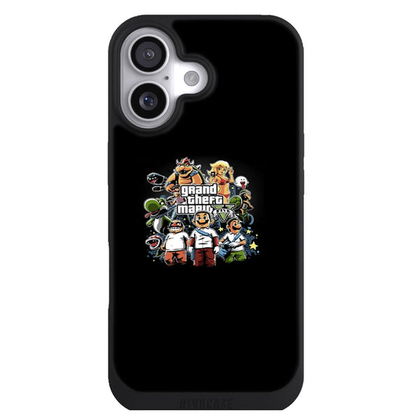 Coque iPhone 17 Gaming grand theft mario 35705 smartphone small - MaCoquePerso