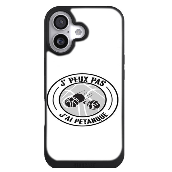 Coque iPhone 17 Sports je peux pas j ai petanque - MaCoquePerso