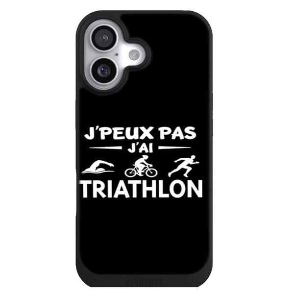 Coque iPhone 17 Sports je peux pas j ai triathlon - MaCoquePerso