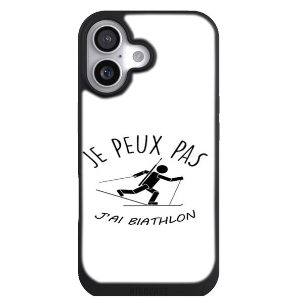 Coque iPhone 17 Sports je peux pas jai biathlon - MaCoquePerso
