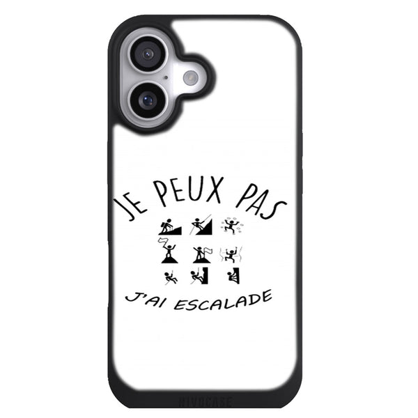 Coque iPhone 17 Sports je peux pas jai escalade - MaCoquePerso