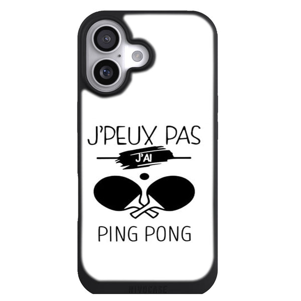 Coque iPhone 17 Sports je peux pas jai ping pong - MaCoquePerso