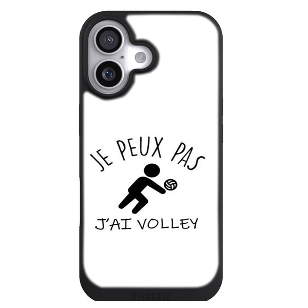 Coque iPhone 17 Sports je peux pas jai volleyball - MaCoquePerso