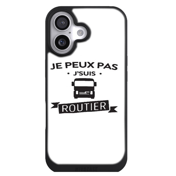 Coque iPhone 17 Vehicules je peux pas je suis routier - MaCoquePerso