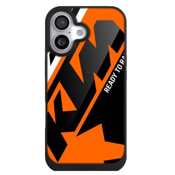 Coque iPhone 17 Vehicules ktm racing orange and black - MaCoquePerso