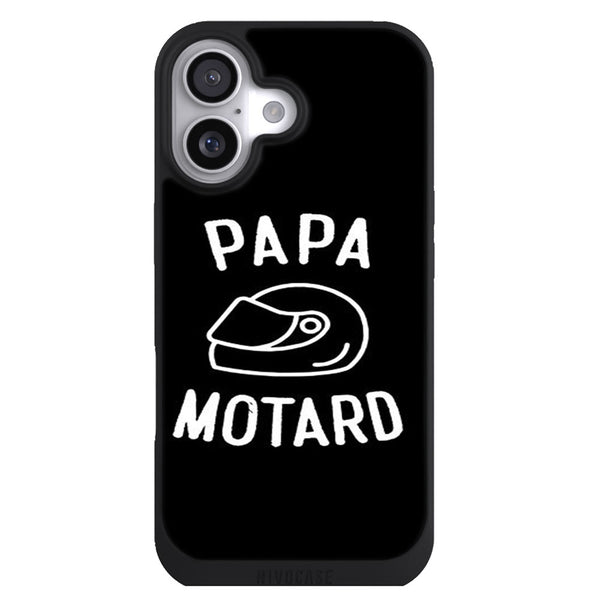 Coque iPhone 17 Vehicules papa motard moto passion - MaCoquePerso