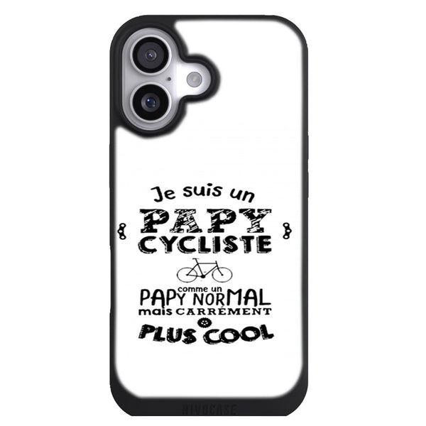 Coque iPhone 17 Sports papy cycliste - MaCoquePerso