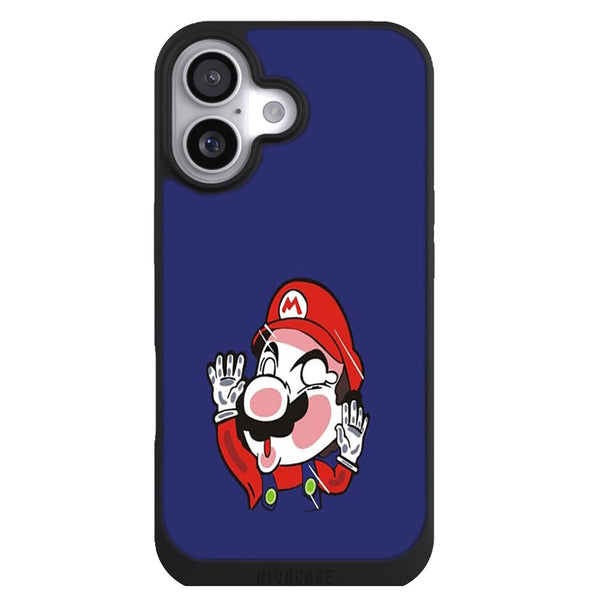 Coque iPhone 17 Gaming plumber stuck between the glass 39605 smartphone small - MaCoquePerso