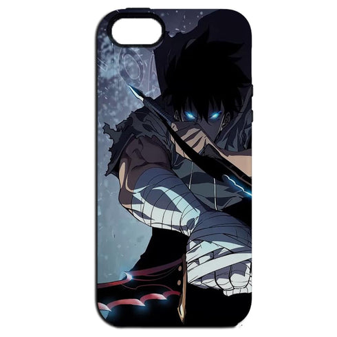 Solo Leveling Jin Woo | Coque Samsung S10 | Tpu Antichocs | Protection Compatible Smartphone Galaxy S10E, S10+ | Bumper + Verre Trempé - MaCoquePerso