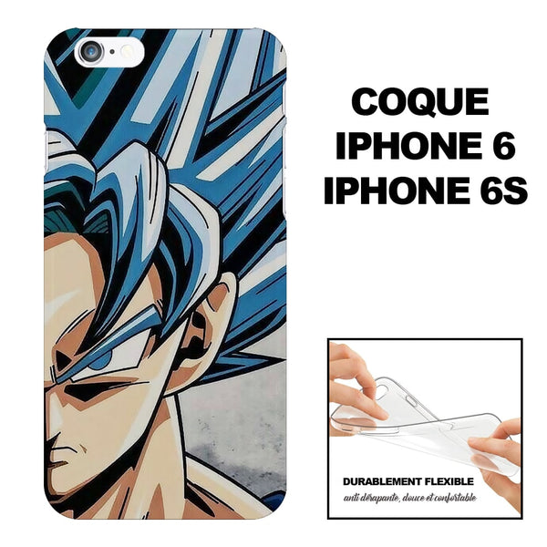 Blue Vegeta, coque de telephone iphone 6 souple