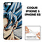 Blue Vegeta, coque de telephone iphone 6 souple