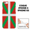 Drapeau Pays Basque, Coque iPhone 6, iPhone 6s