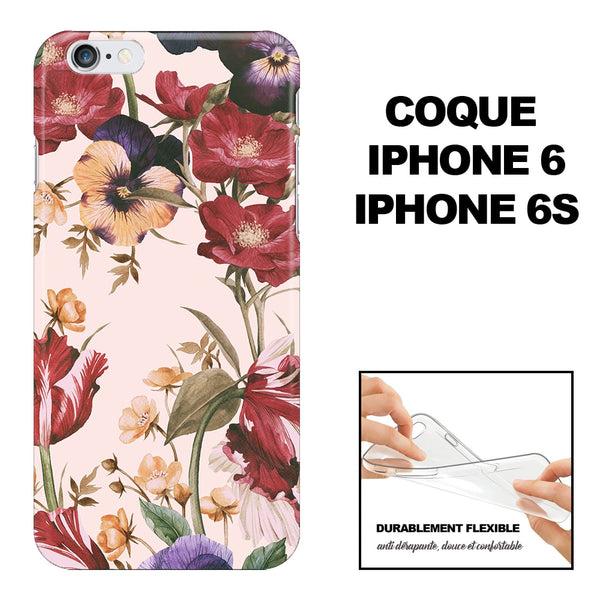 Fleurs Vintage, Coque iPhone 6, iPhone 6s