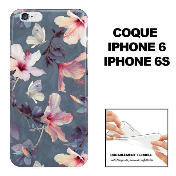 Hibiscus, Coque iPhone 6, Coque Etui iPhone 6s