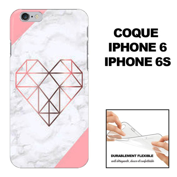Coque de protection iPhone 6 Marbre Coeur