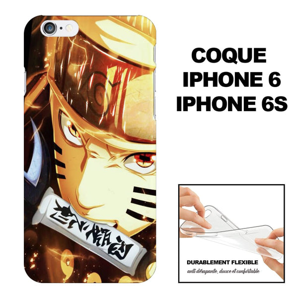 Naruto Rage, coque iphone 6 silicone souple ou Plexiglass