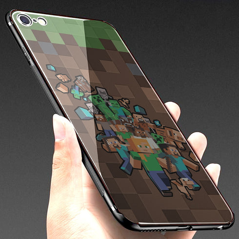 Minecraft Creeper | Coque en Silicone | Tpu Antichocs | Protection Compatible Samsung, iPhone, Huawei | Verre - MaCoquePerso