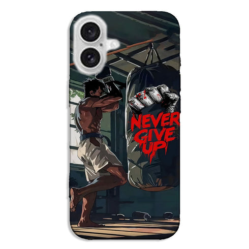 Coque iPhone Boxe Never Give Up