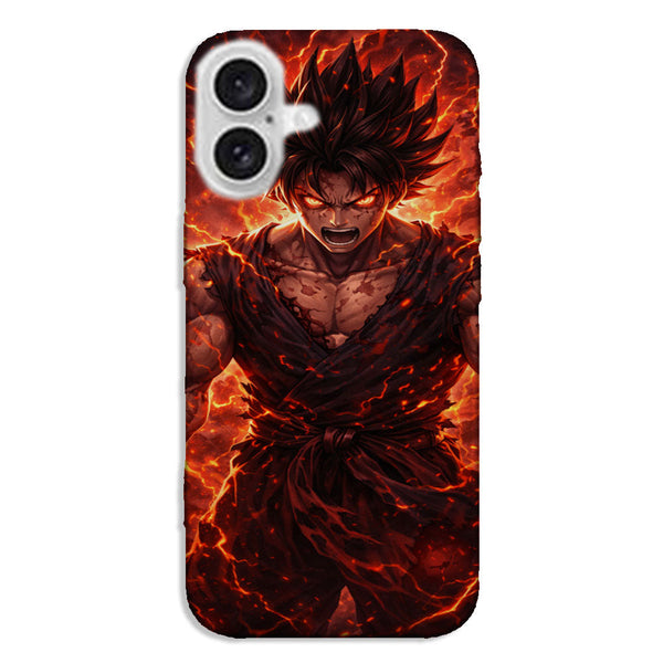 Guerrier Saiyan dans une explosion d'énergie | Coque iPhone