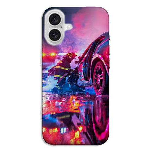 Coque iPhone INTERVENTION POMPIER ACCIDENT ROUTIER - MaCoquePerso