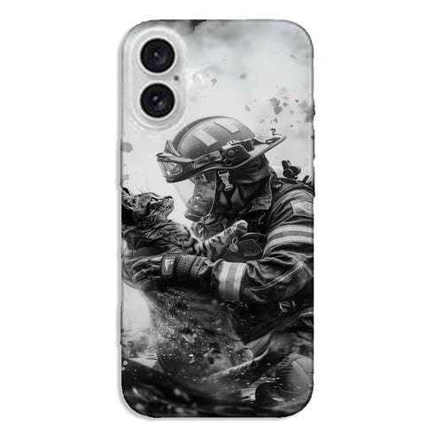 Coque iPhone INTERVENTION POMPIER ANIMAUX EN DANGER - MaCoquePerso