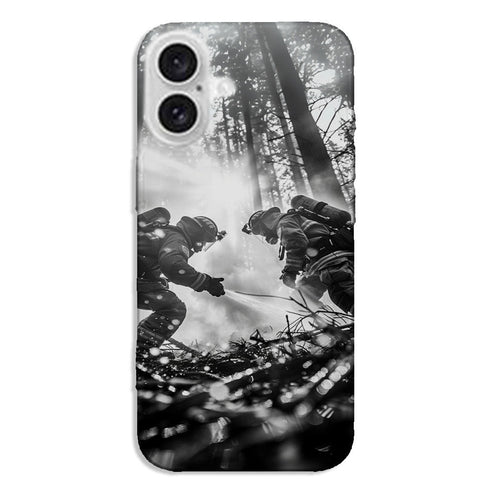 Coque iPhone INTERVENTION POMPIER FEU DE FORÊT - MaCoquePerso
