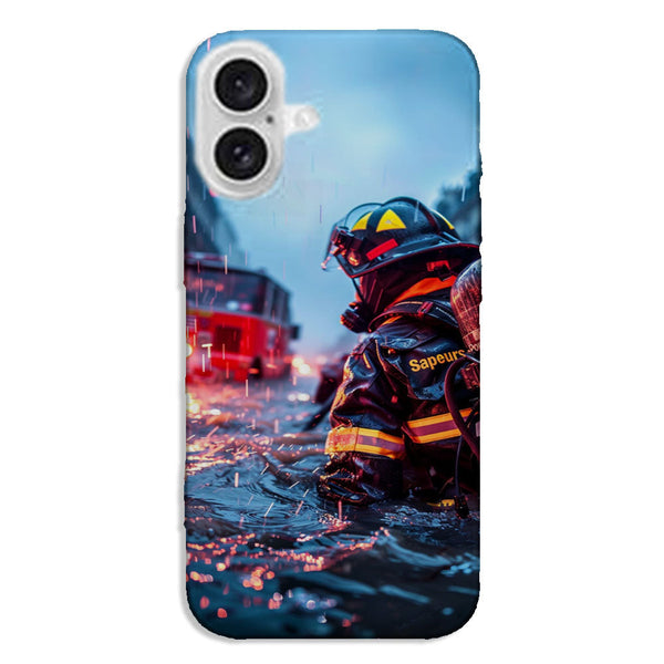 Coque iPhone INTERVENTION POMPIER INONDATION - MaCoquePerso
