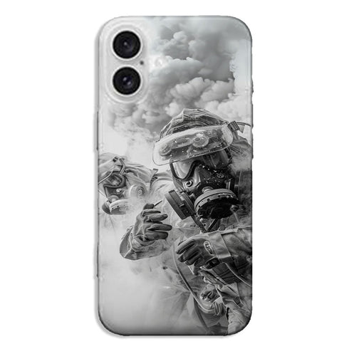 Coque iPhone INTERVENTION POMPIER RISQUE CHIMIQUE - MaCoquePerso