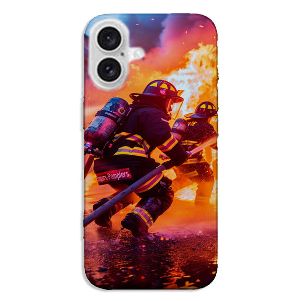 Coque iPhone Intervention Pompier Incendie - MaCoquePerso