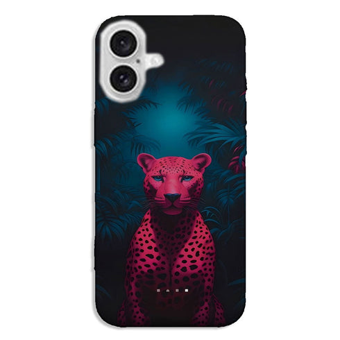 Coque iPhone Leopard Rose Fluo