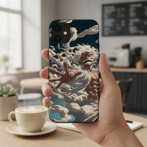 protection renforcée pour iPhone design Luffy gear 5