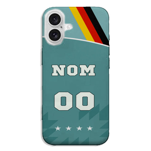 Coque Équipe d'Allemagne Foot personnalisée pour iPhone