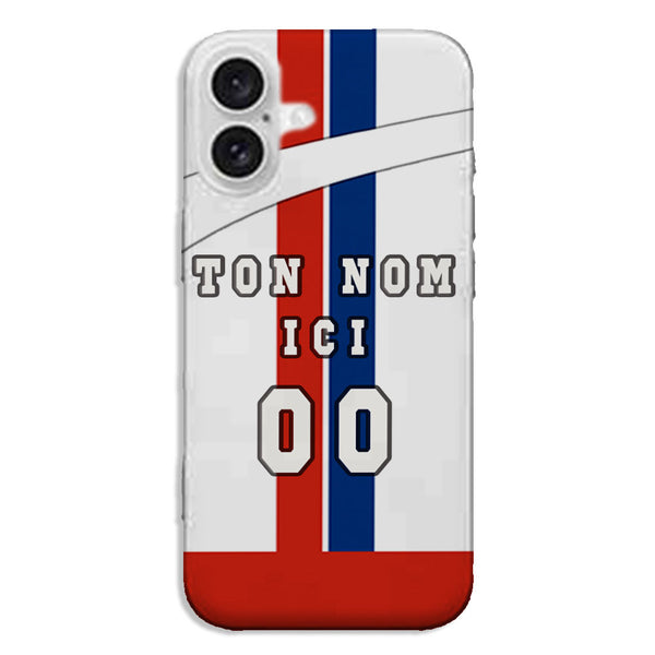 Coque Équipe de Lyon Foot pour iPhone – Personnalisable avec Nom & Numéro