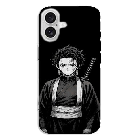 Manga Demon Slayer noir et blanc | Coque iPhone