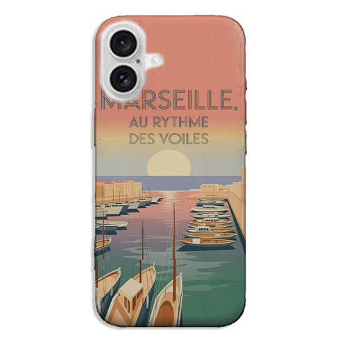 Marseille Affiche Vieux Port | Coque iPhone