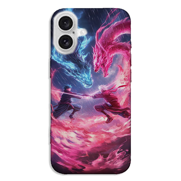 Coque iPhone Naruto vs Sasuke Combat final - MaCoquePerso