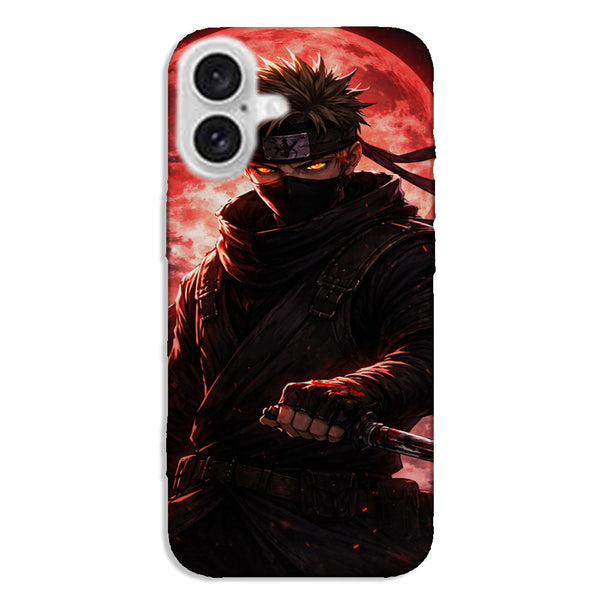 Ninja sous la lune rouge | Coque iPhone