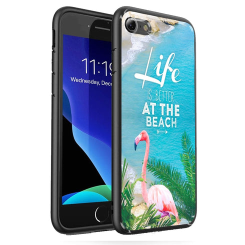 Protection Collection Nature pour iPhone SE 2020 en verre trempé