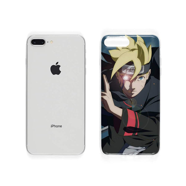 Boruto Jougan - Coque iPhone SE 2020 - Vitre Plexiglass, Silicone