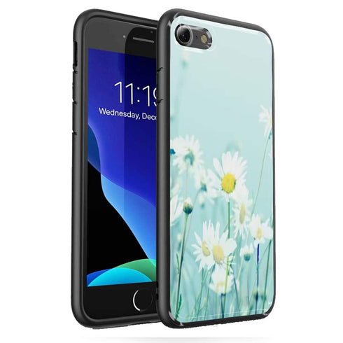Coque Dancing Daisies iPhone SE 2020 | Housse Silicone, Verre Trempé Anti-chocs MaCoquePerso