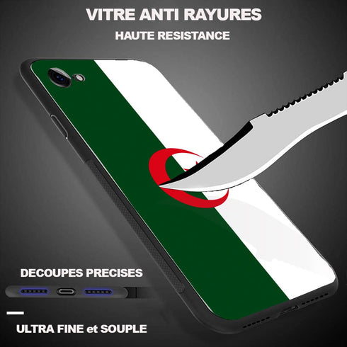Coque iPhone SE 2020 intégrale drapeau Algerien