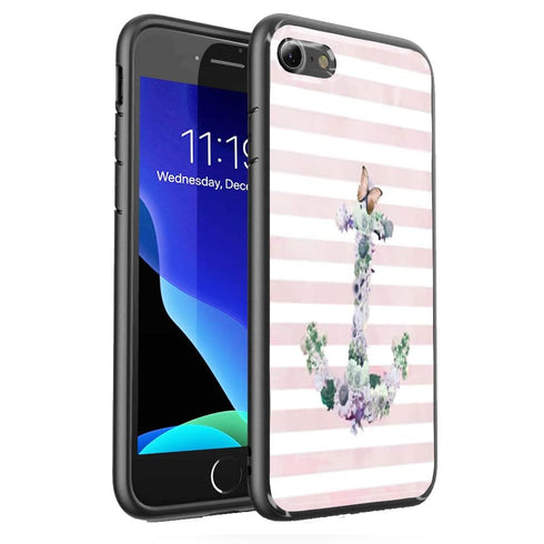 Coque Floral Anchor in Pink iPhone SE 2020 | Style Luxe MaCoquePerso