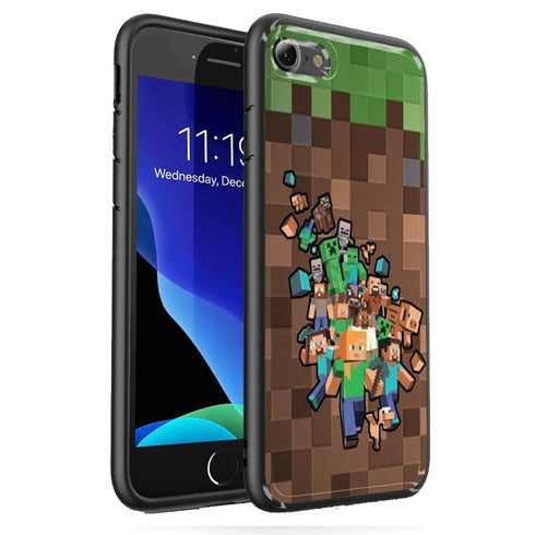 coque iphone minecraft pour SE 2020 en Verre Trempé