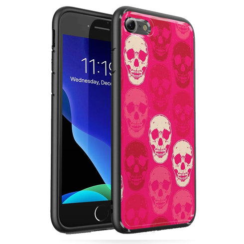 Tattoo Femme, Coque Skull rose SE 2 ( 2020 ) en verre trempé